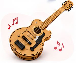 Electronic Guitar project built in an AI and Robotics Innovation Lab