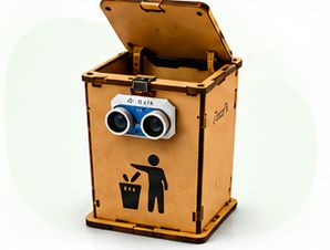 Smart Dustbin project built in an AI and Robotics Innovation Lab