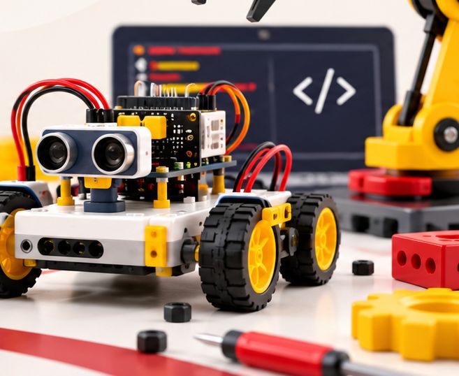 Robotics station in school Innovation Lab