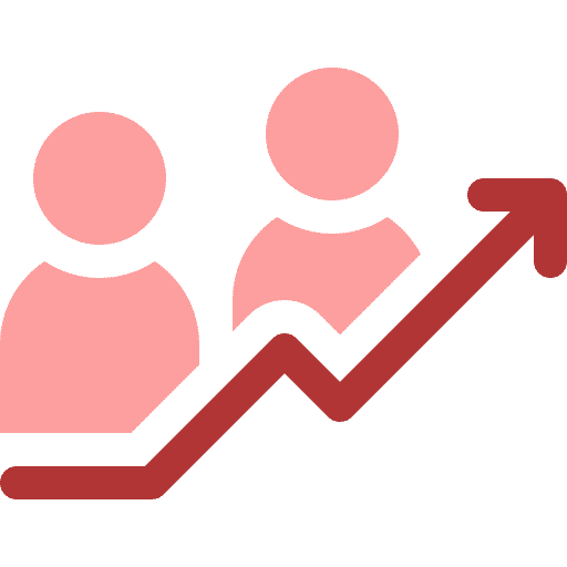 Increased school social media impressions and reach icon