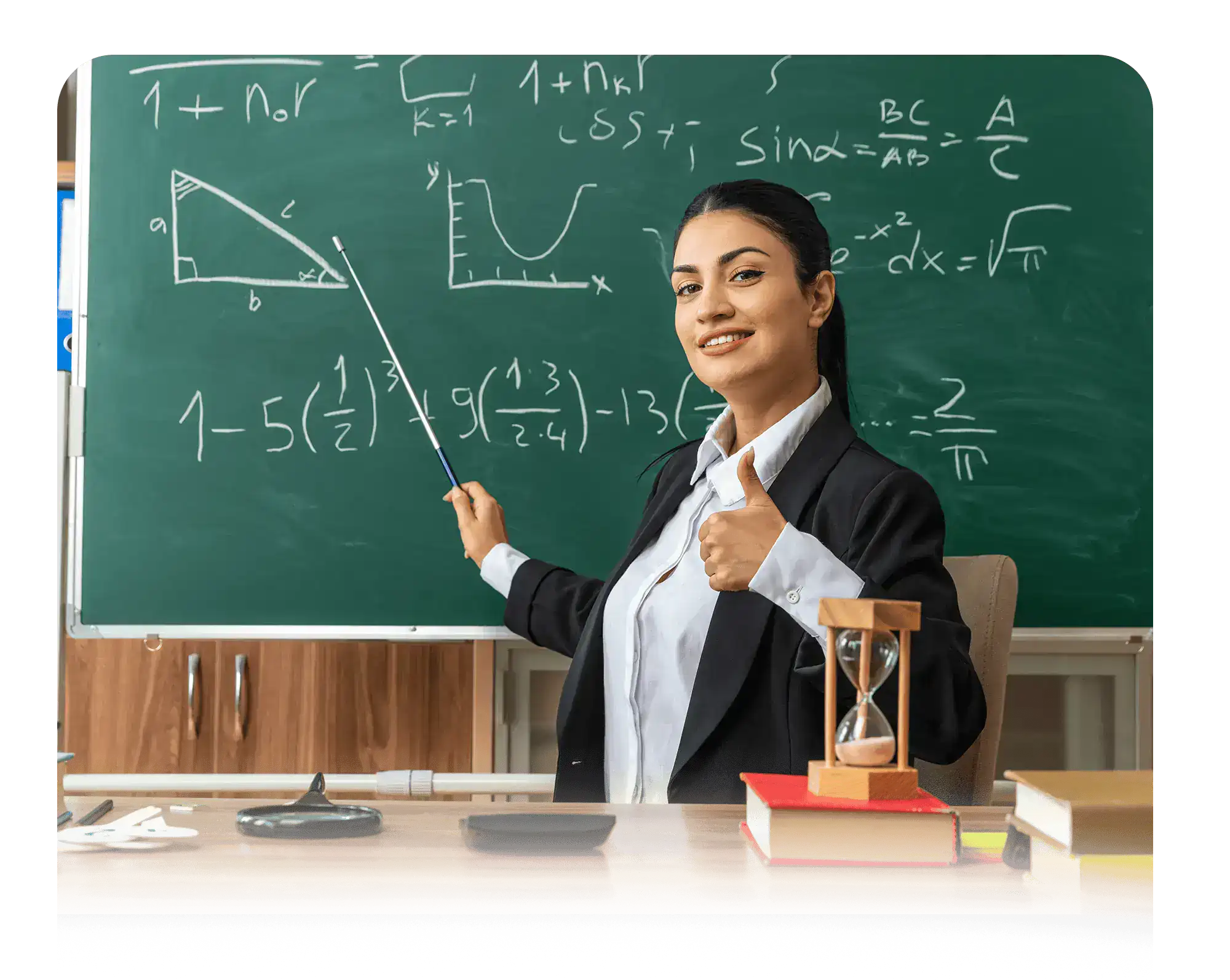 Framing school timetable with automated software infographic