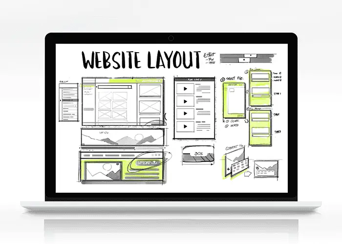 Custom website design layout for new school startups
