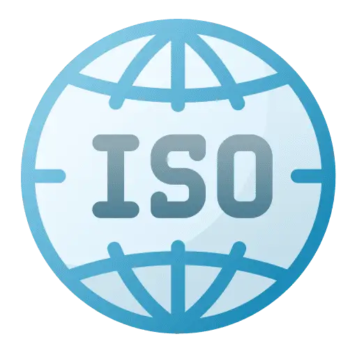 ISO certified school management software standard icon