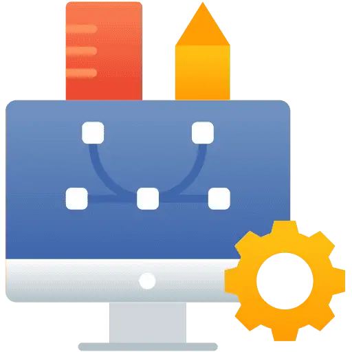 Next level education technology icon
