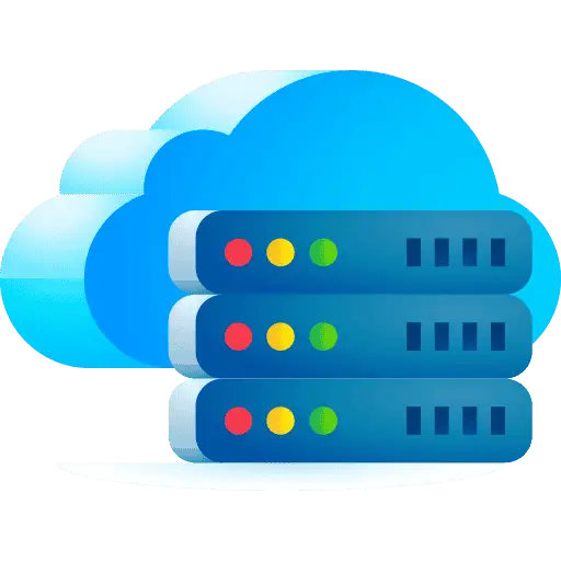 Unlimited cloud storage for school records icon