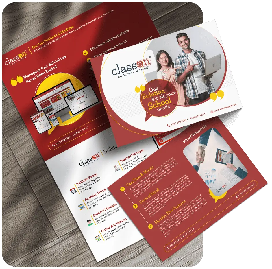School ERP software inquiry and registration form illustration