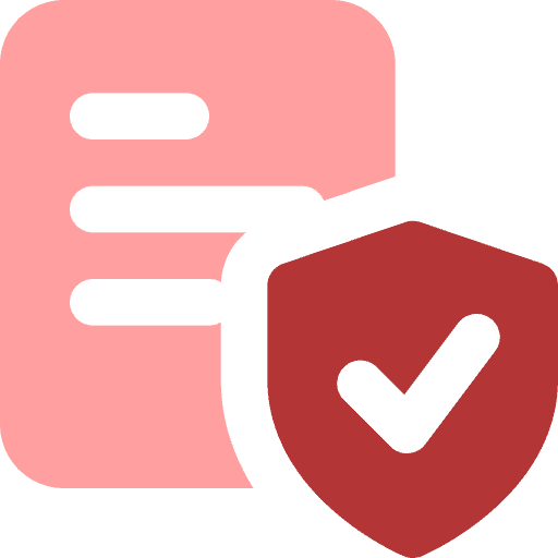 High confidentiality and data privacy standards icon