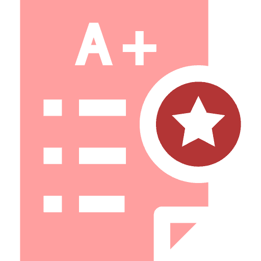 Customizable school report card and marksheet icon