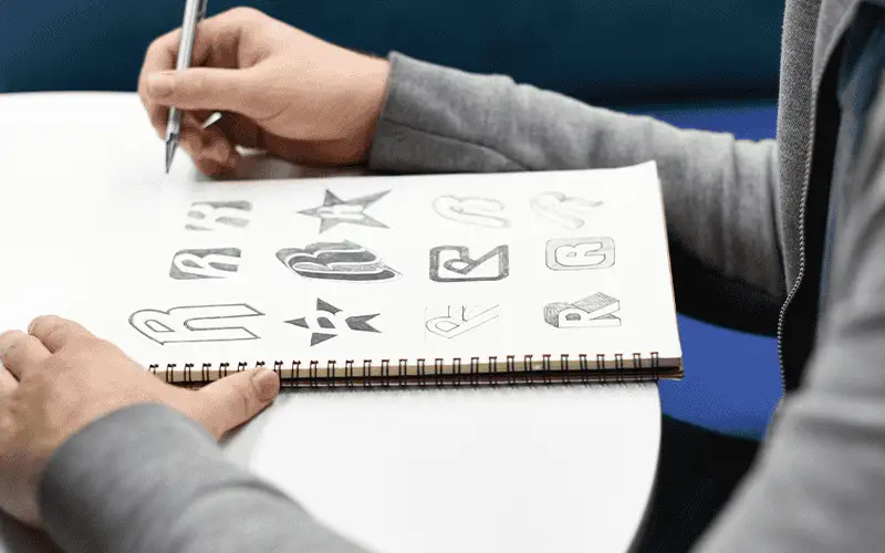 School logo planning illustration