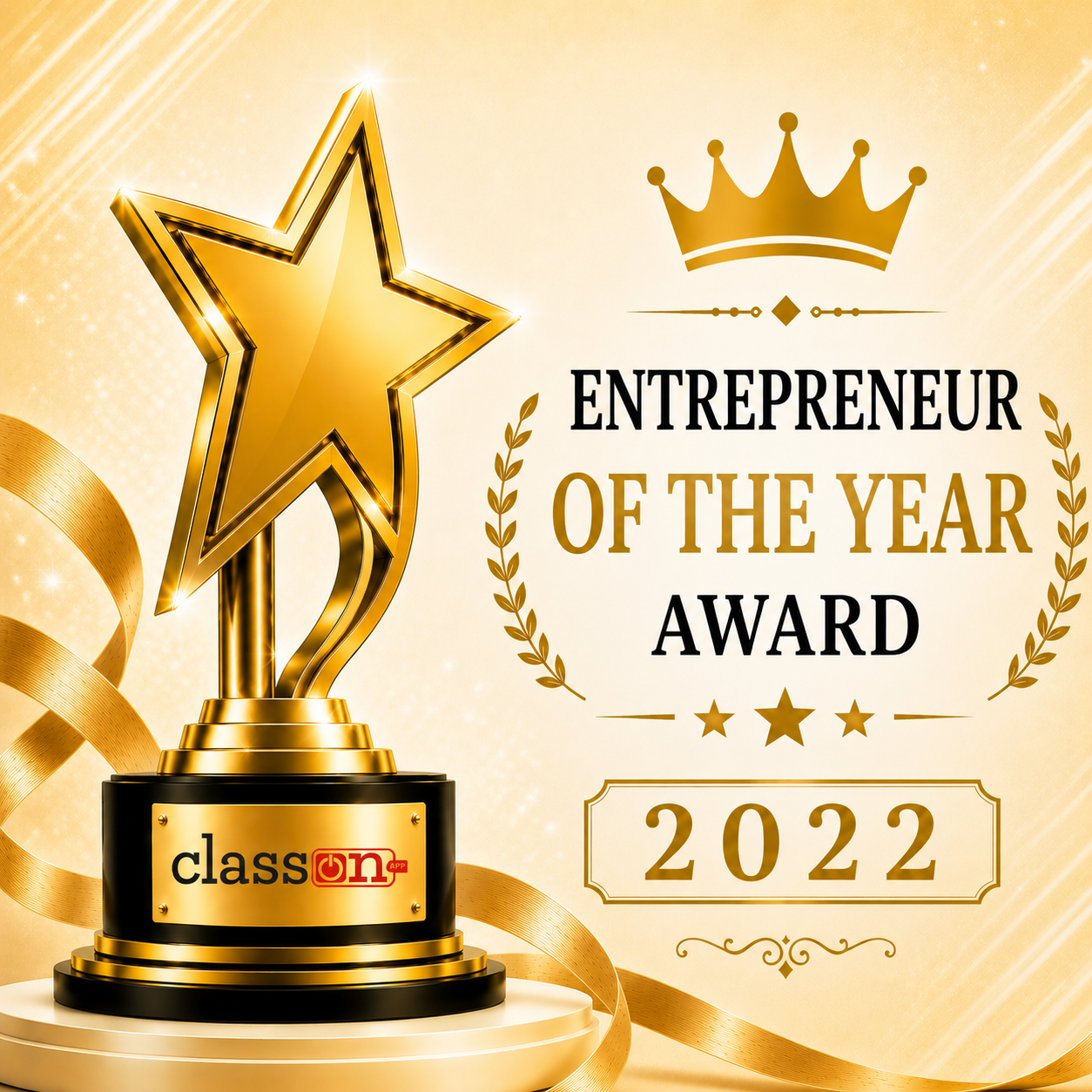 Entrepreneur of the Year 2022 - Milan Hans Class ON AI Powered School ERP Software