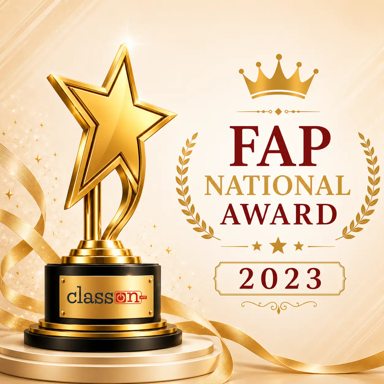 FAP National Award 2023 certificate presented to Milan Hans by Federation of Private Schools and Associations of Punjab