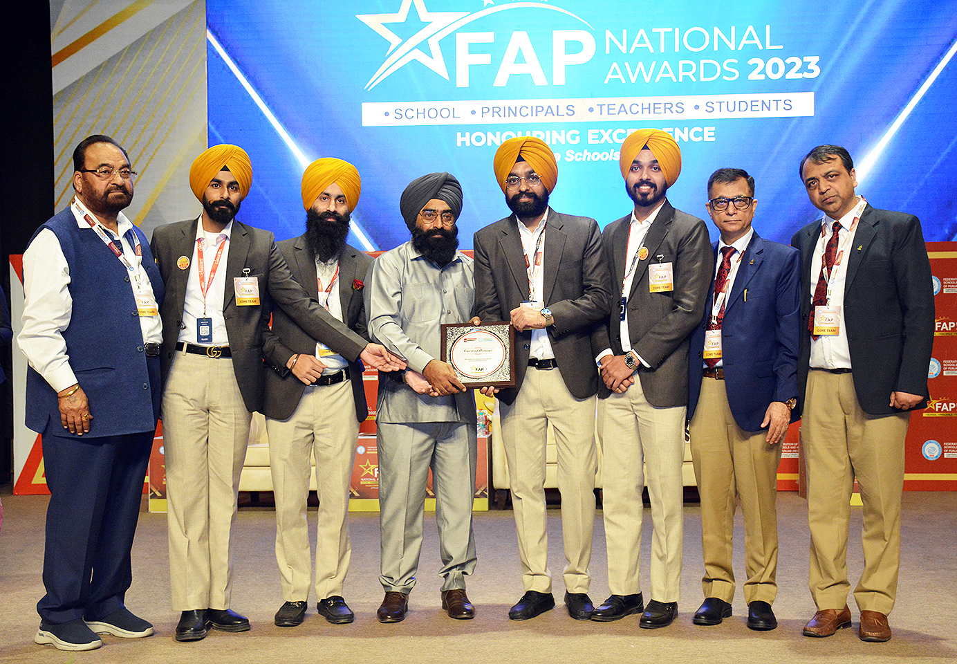 FAP National Award 2023 at Chandigarh University Punjab