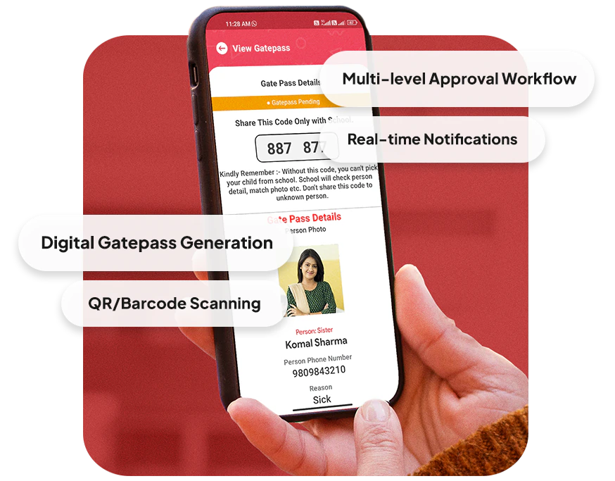 Key Features Of Class On App School Smart Gatepass System