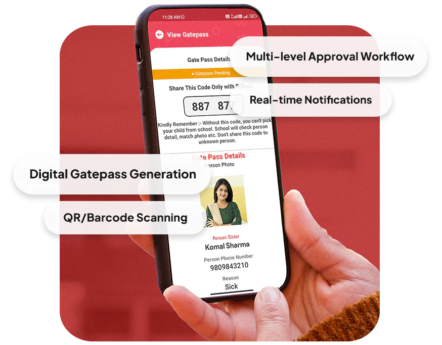 Key Features Of Class On App School Smart Gatepass System