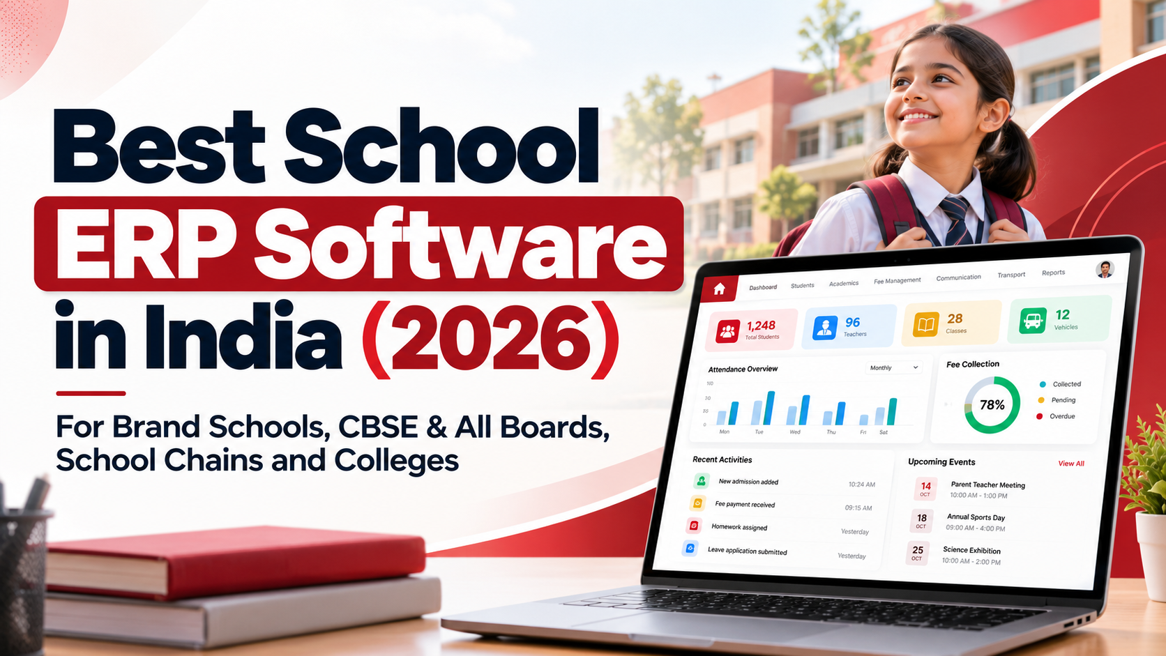 Best school ERP software in India for brand schools, CBSE schools, school chains and colleges